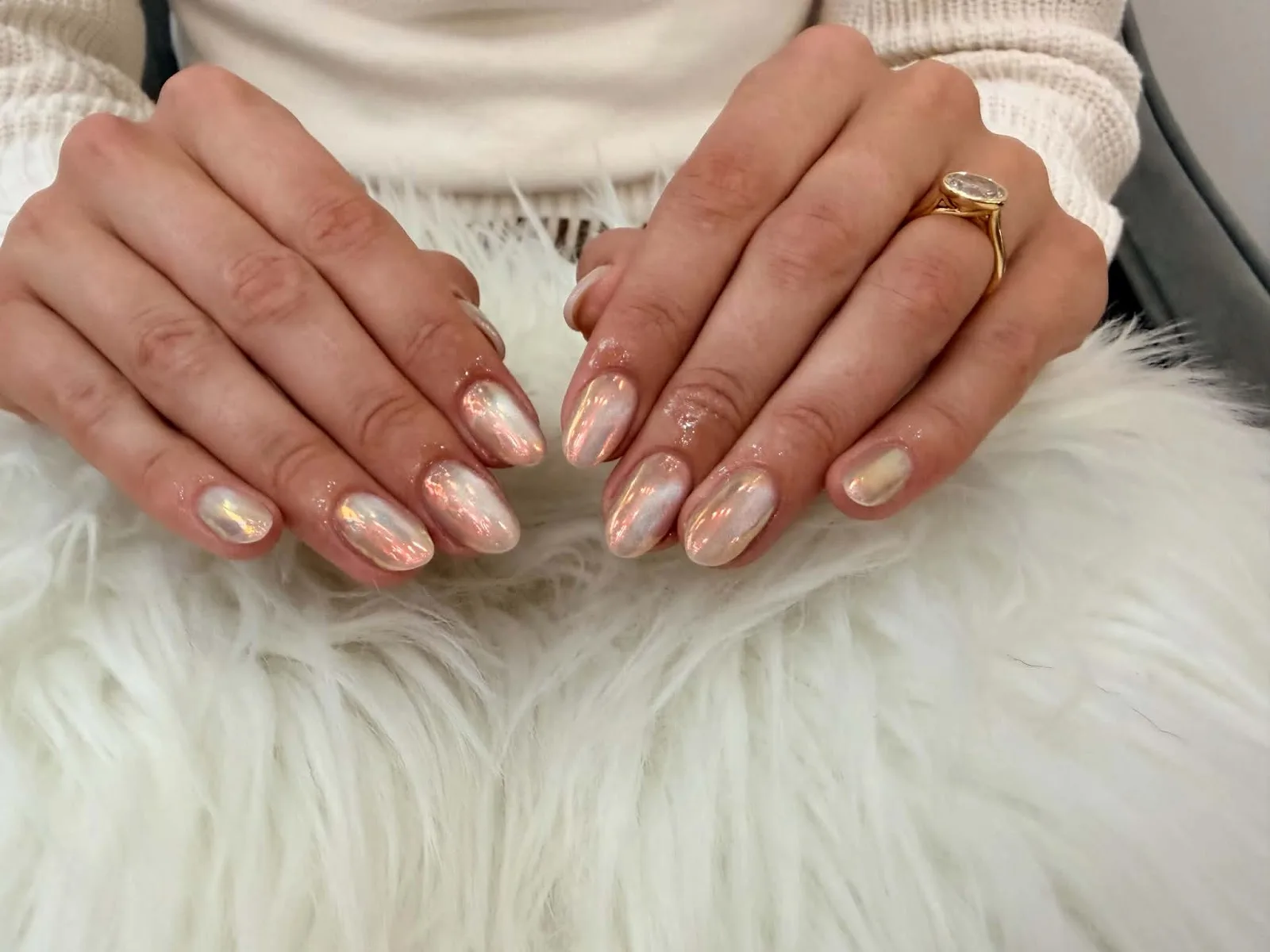 A finished manicure at Hayley Nails Spa
