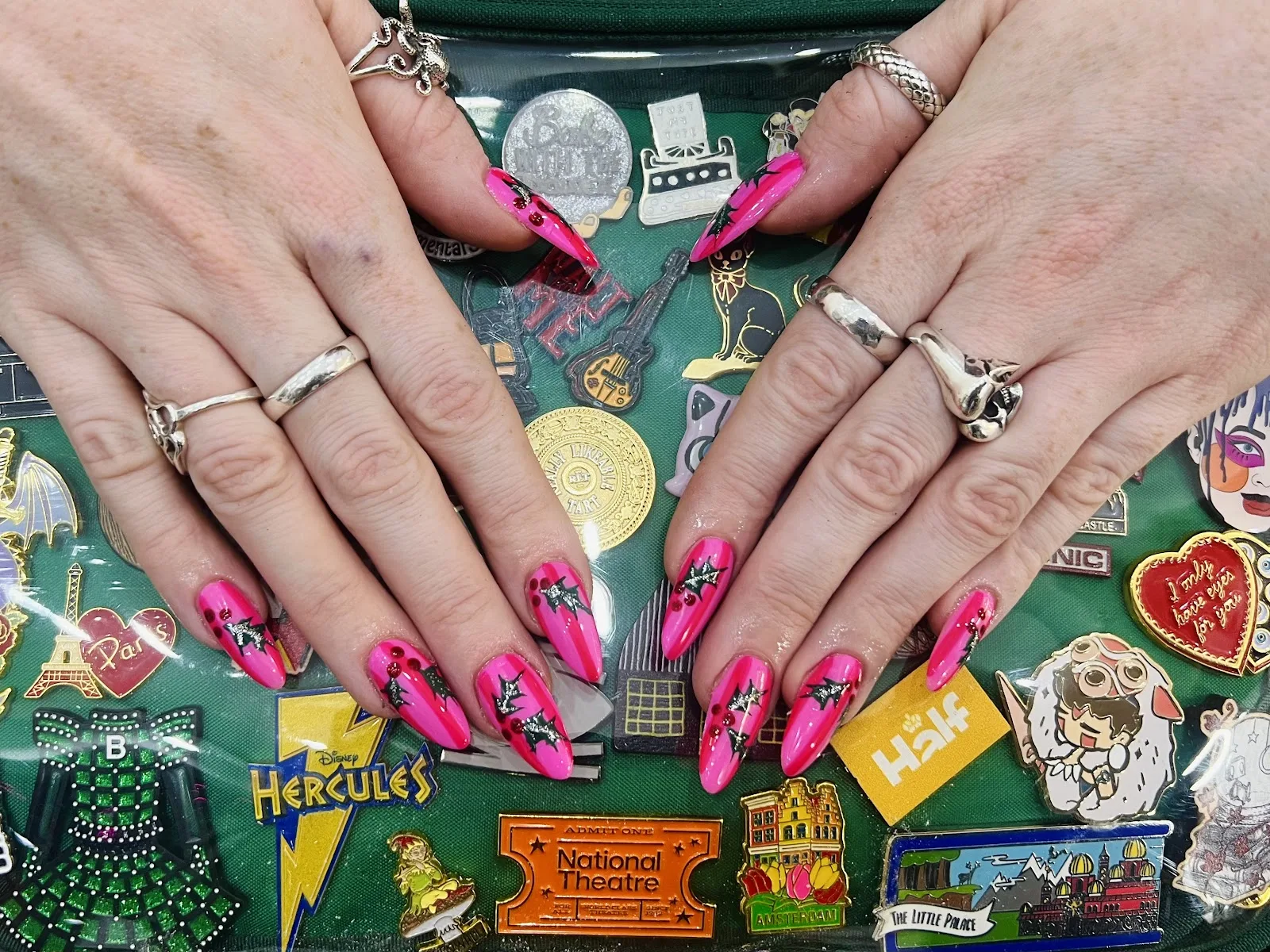 A design close-up at Hayley Nails Spa